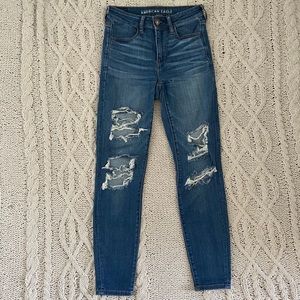 american eagle ripped jeans